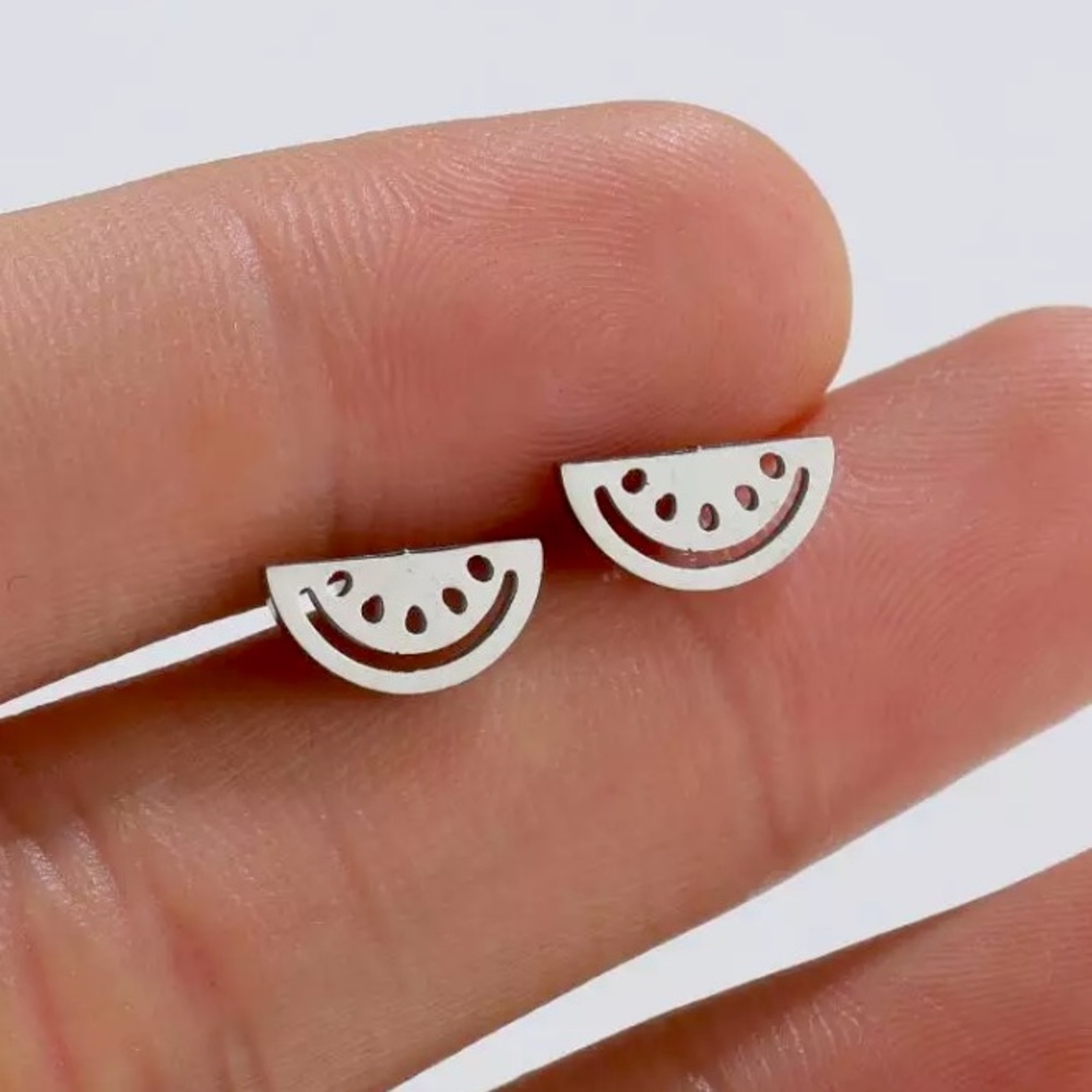 Stainless Steel Watermelon 🍉 Stud Earrings